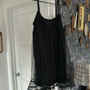 Black babydoll dress